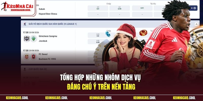 Tổng hợp những nhóm dịch vụ đáng chú ý trên nền tảng